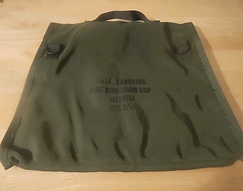 US Military Nylon Case Carrying Fire Direction Equipment Bag W/Handle & Strap