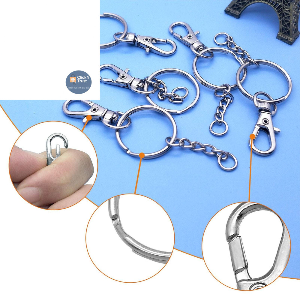 150Pcs Swivel Snap Hook Set,Stainless Small, Set