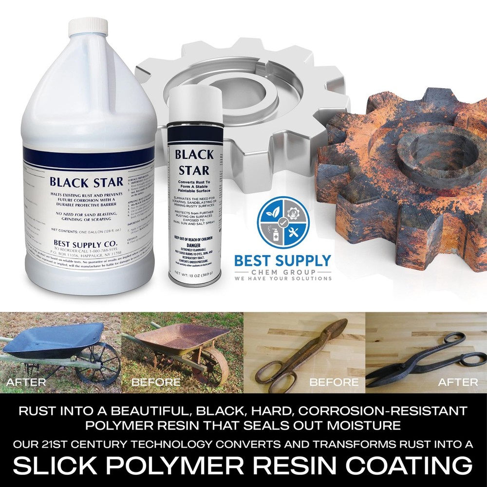 Rust Converter - Converts Rust on Any Steel Surface - 1 Aerosol Spray Can