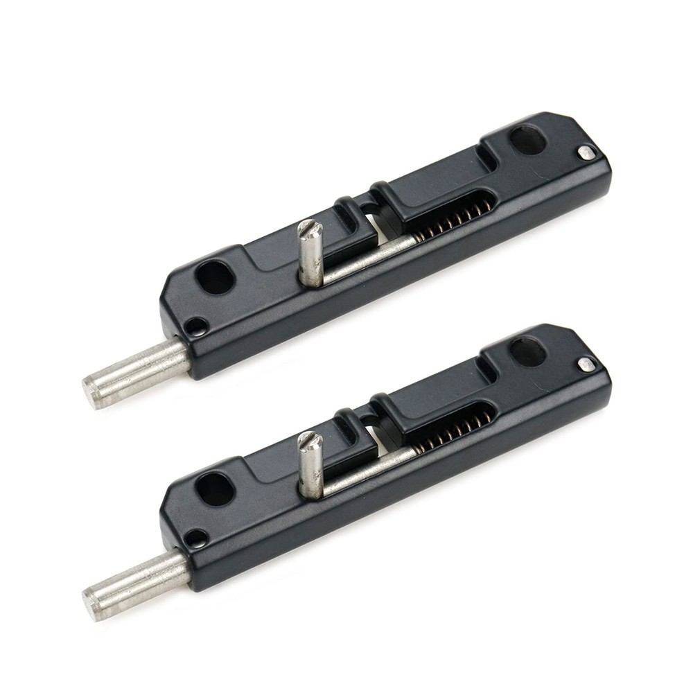 2 Pcs Spring Loaded Latch, Spring Loaded Barrel Bolt Latch Normally Locked Fl...