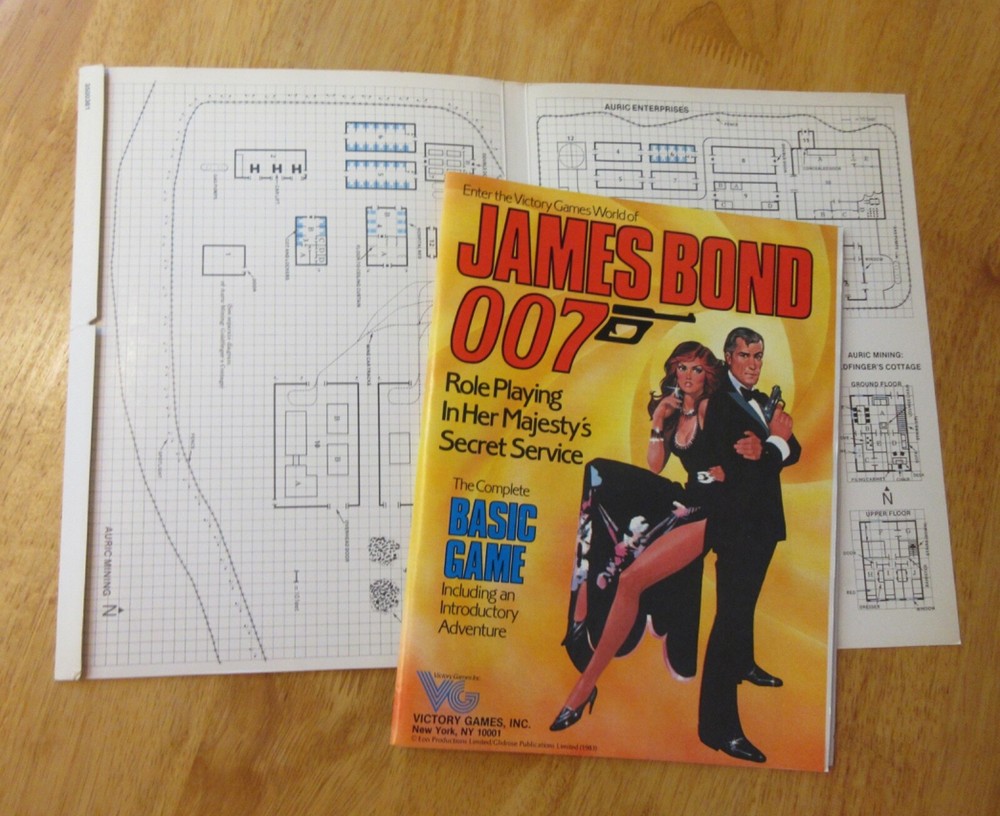 JAMES BOND 007: Complete Basic Role Playing Game (Victory) **w/VERY HTF Cover!**
