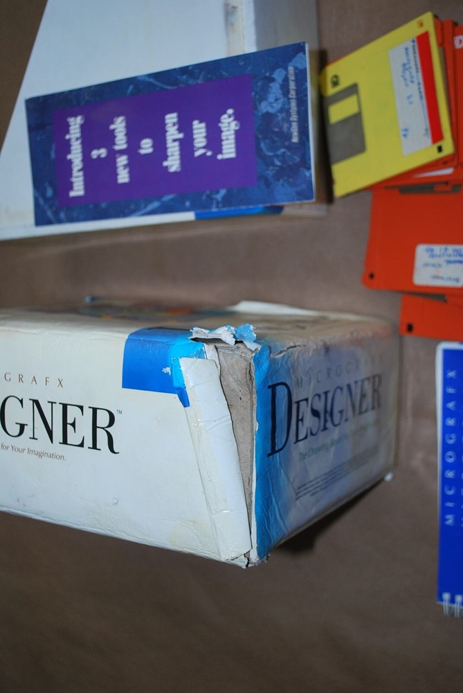 MICROGRAFX Designer Big Box w/ Manuals, 3.5 Diskette Software 1987-90