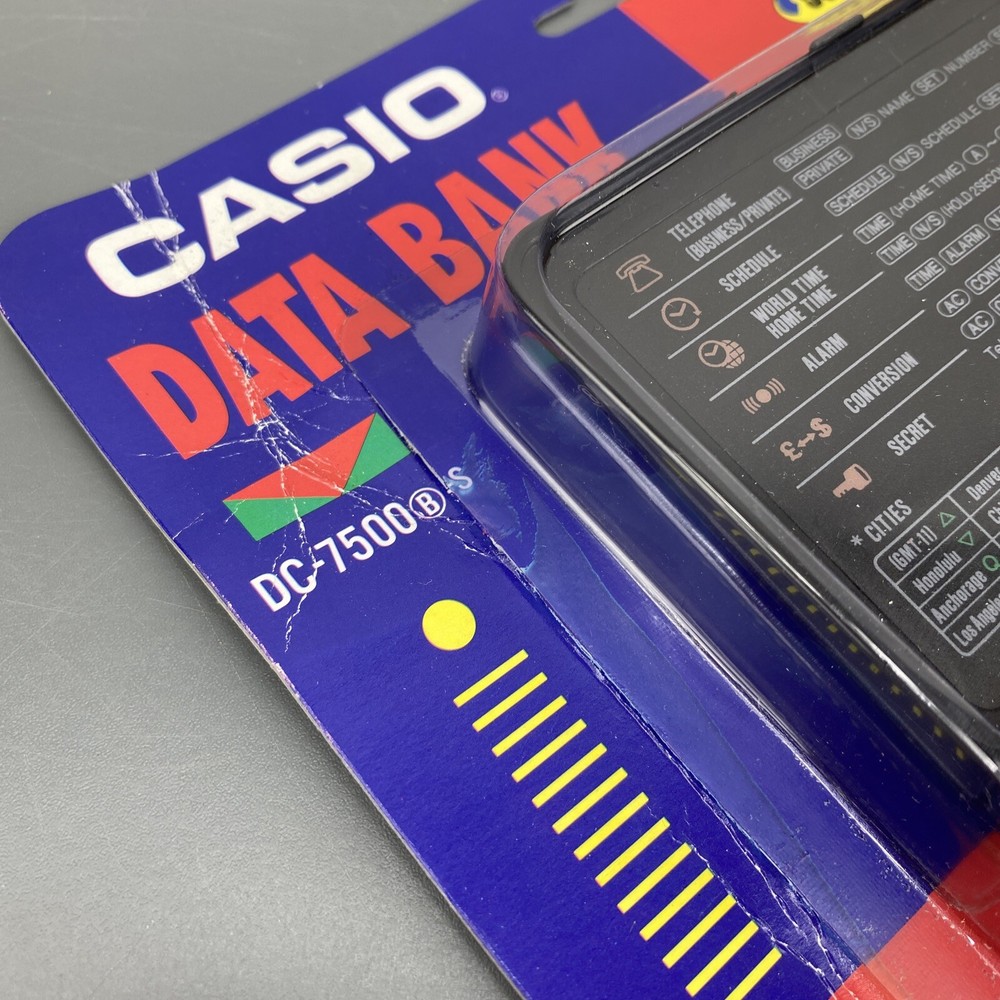 Vintage Casio 500 Data Items Electronic Data Bank DC-7500 NIP