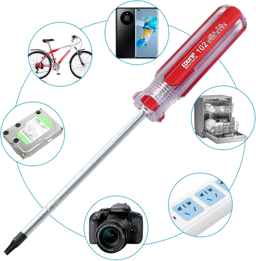 T15 Torx Screwdriver Magnetic Screwdriver Star Security Screw Driver for Comput
