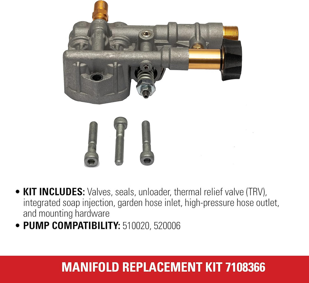 Simpson Cleaning 7108366 Manifold Replacement Kit for OEM Technologies 510020 an