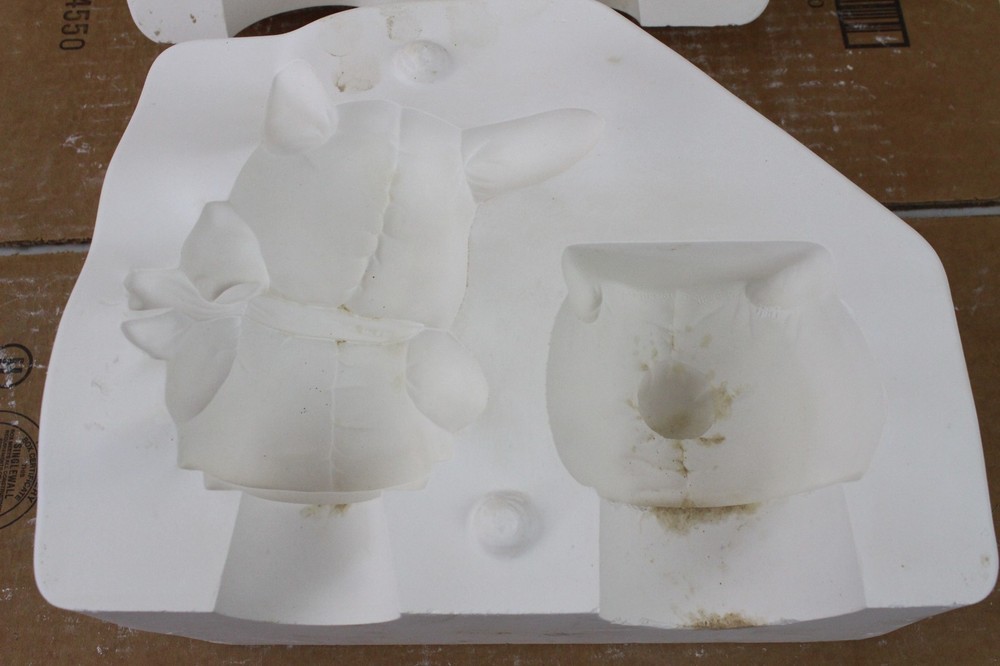 Ceramic Slip Mold 2 Piece Provincial P615 Bunny Rabbit Box Easter Cast Casting