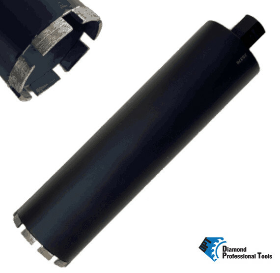 3 Pack 4" Wet Diamond Core Drill Bit for Concrete Asphalt Bricks 1-1/4"-7 Thread