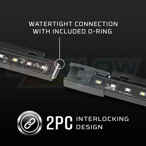 LEDGlow 60" Red Tailgate LED Light Bar w White Reverse for Full Size Trucks