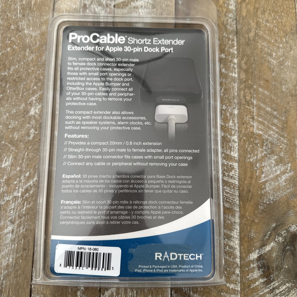 Radtech ProCable Shortz Extender (Model 16‑060)
