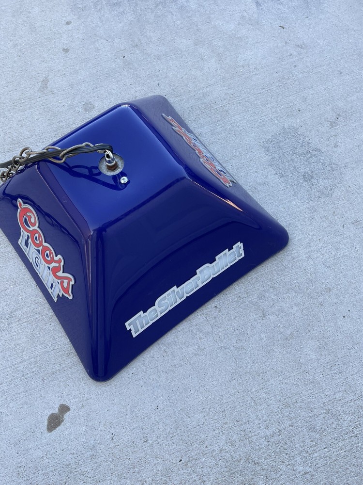 ** WILL NOT SHIP** Coors Light Pool Table Lamp.