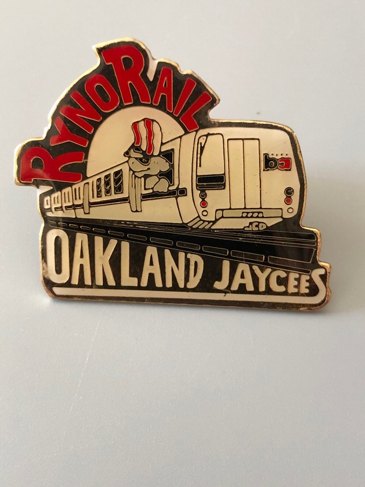 Ryno Rail Oakland Jaycees Lapel Pin