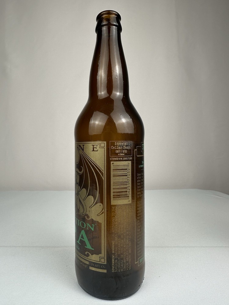 Stone Ruination India Pale Ale Bottle Empty