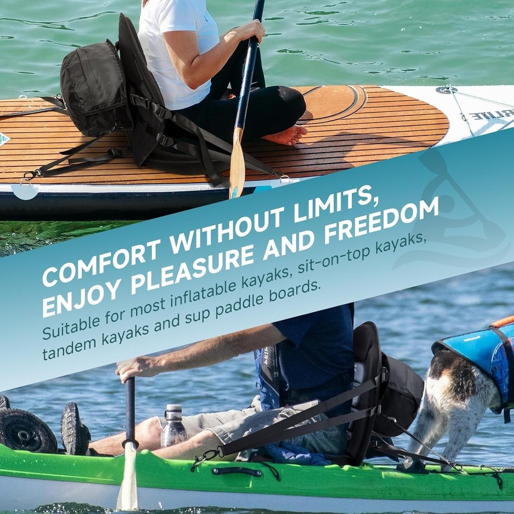 Durable Inflatable Paddleboard Seat, Hook and Loop