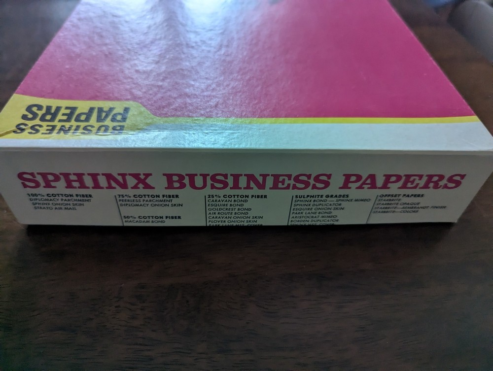 Sphinx Business Papers, Light Blue, please read