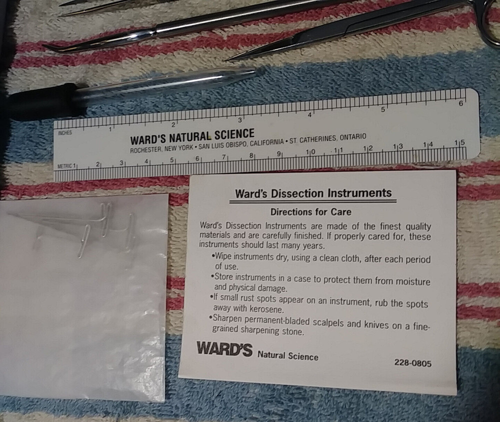 Vintage Wards Dissection Kit Bug 14-0781