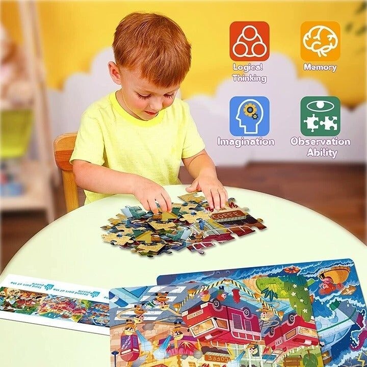 Weiff 3 Pack Jigsaw Puzzles for Kids, Age: 4+