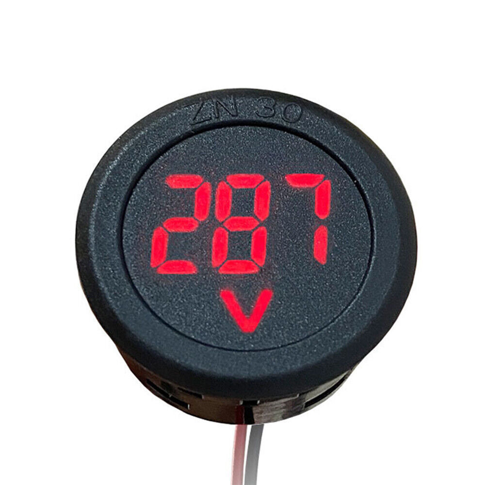 AC 50-500V Voltmeter LED Display Digital Panel Meter Voltage Indicator Red Blue