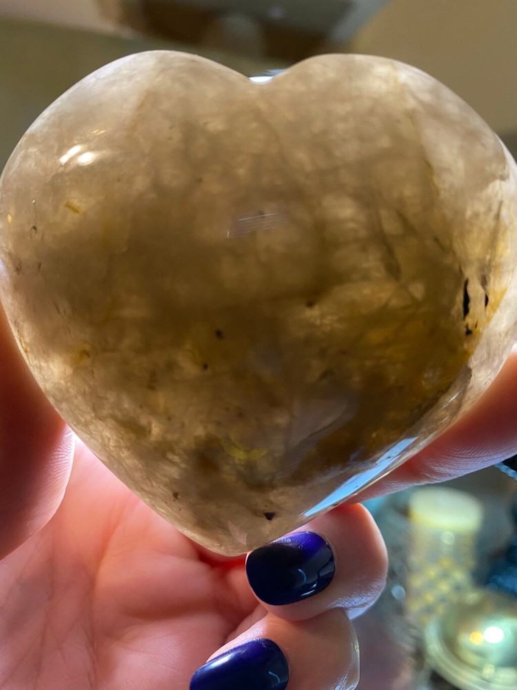 Smokey quartz heart