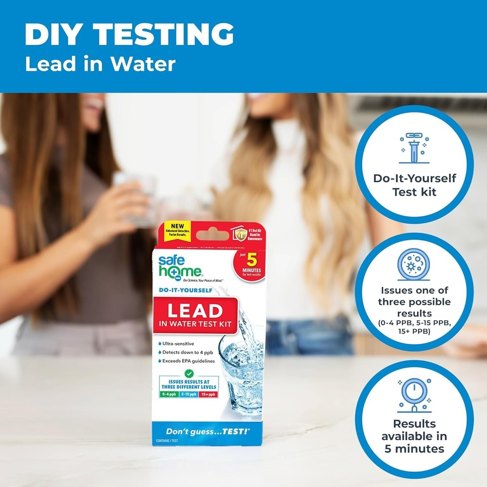 Comprehensive Lead in Water Testing Kit - Quick & Accurate, 2 Tests Included