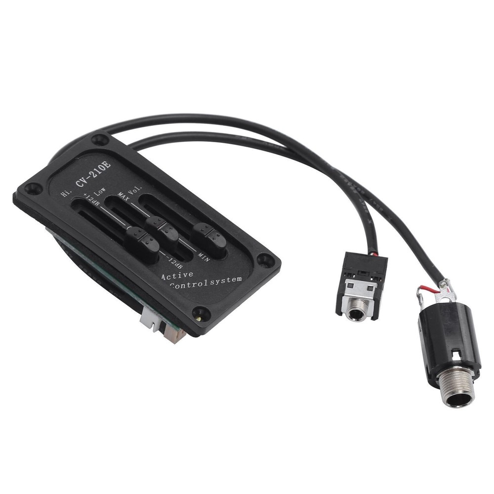 Violin Pickup Adjustable Silent EQ Equalizer Accessory Set Kit for Electric