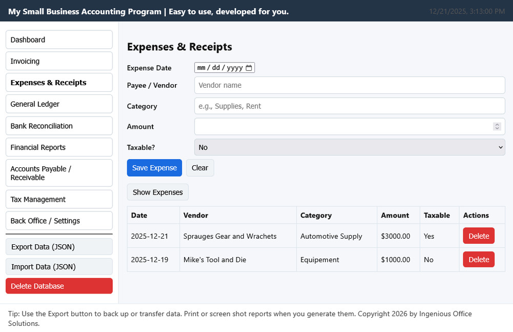 My Small Business Accounting Program Any PC, UNIVERSAL OS, FULL VERSION, CD-r