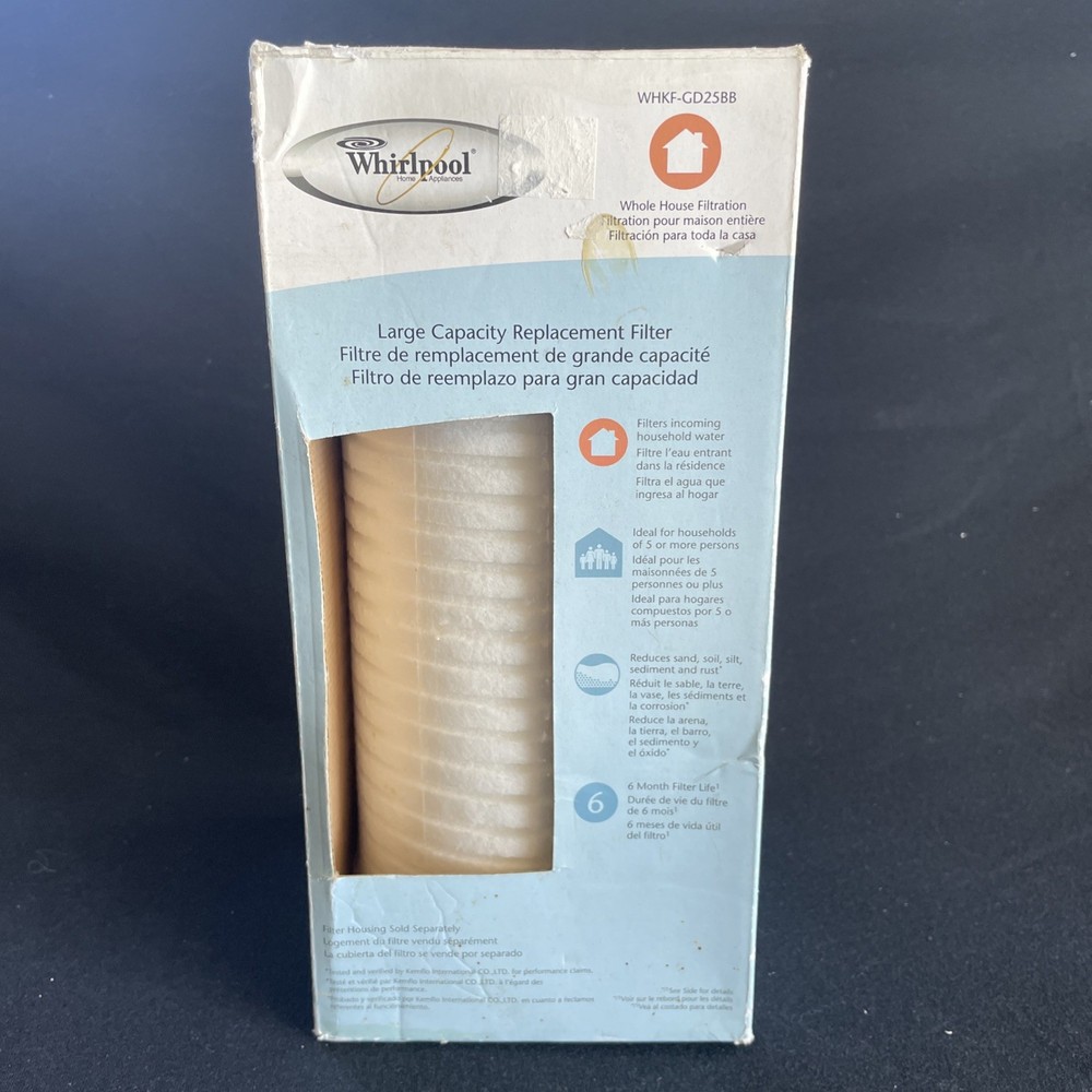 Whirlpool Large Capacity Replacement Filter WHFK-GD25BB
