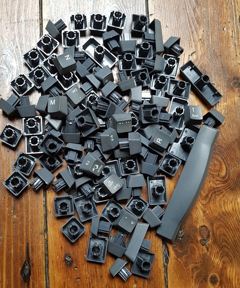 Keyboard Keys Job Lot Art Crafts Projects Plastic