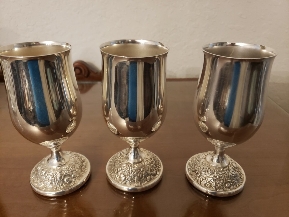 Silver Platted Water Goblets