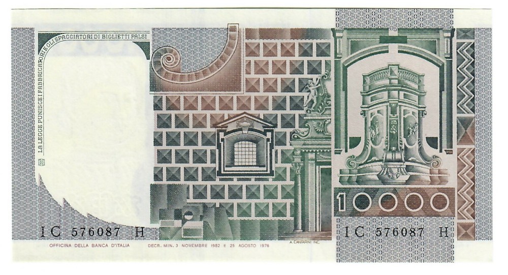 Italy 10000 Lire 1976 UNC