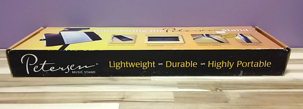 Petersen Folding Music Stand ~ Transforms Into Compact Case ~ Model # P2K