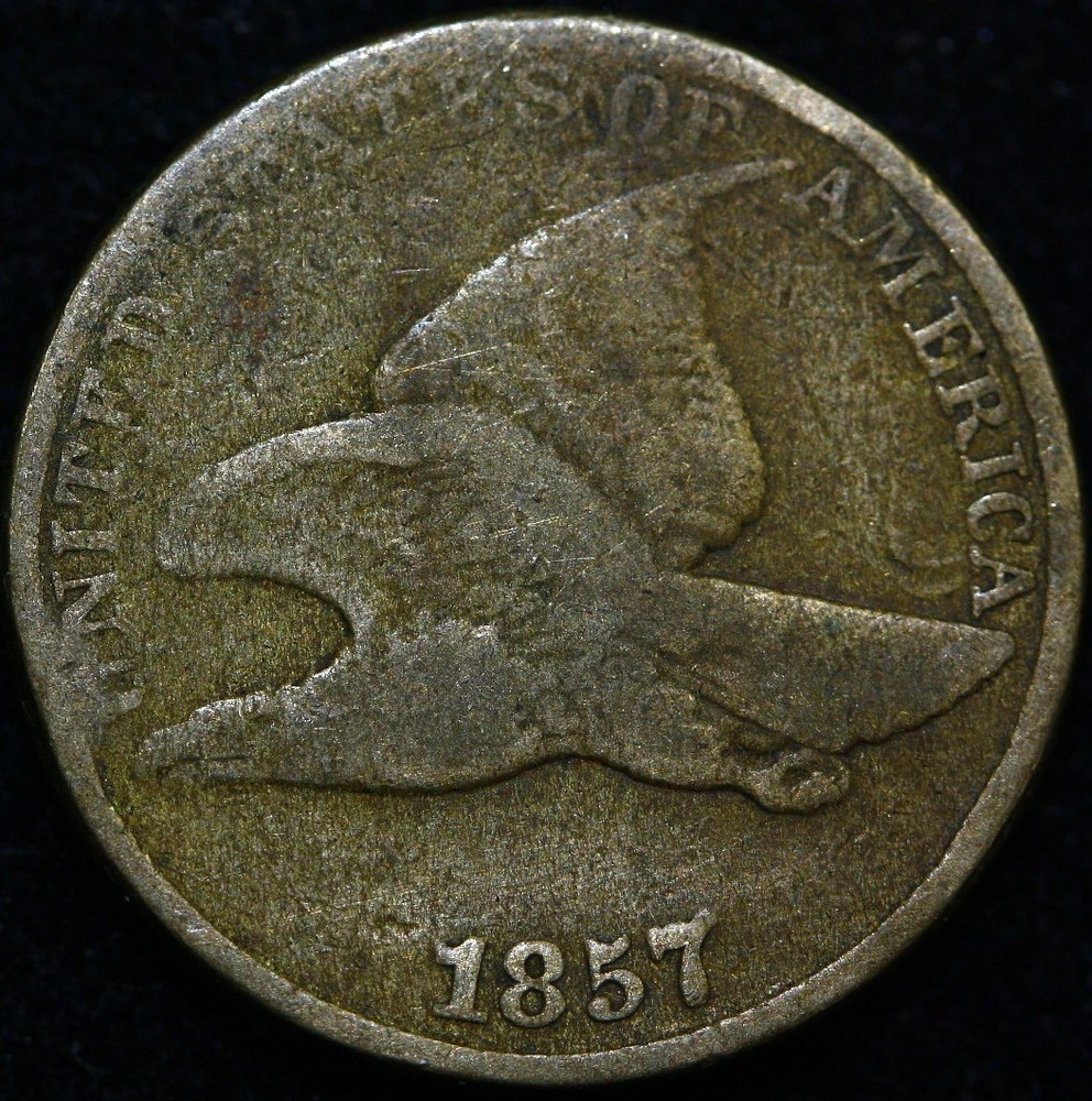 1857 1C Flying Eagle Cent  #X44
