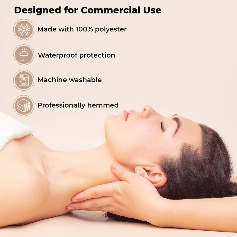 ForPro Professional Collection Waterproof Massage Table Cover, Protective Spa...