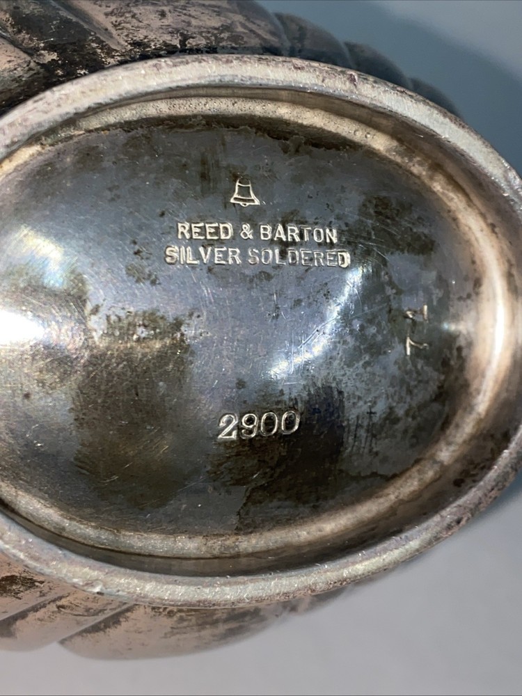 Vintage Reed & Barton Silver Plated Creamer: Mid-Century Art Deco Tableware