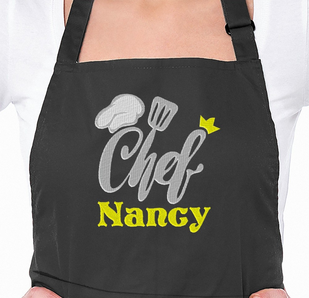 Chef Embroidered Apron, Personalized Aprons, embroidery custom apron