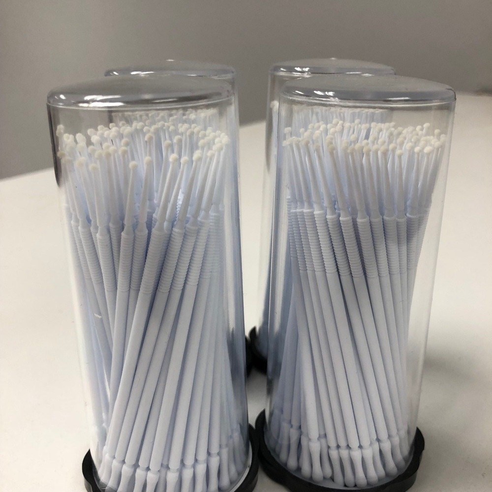 800 (8 Kegs) White Micro Brush Lash Tools Super-Fine Tips, Disposable Makeup