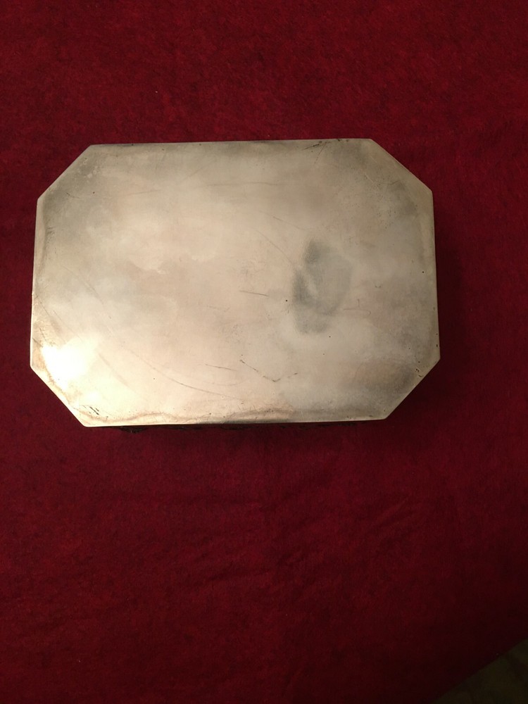 Antique .800 Silver Repousse Dutch/German Trinket Box