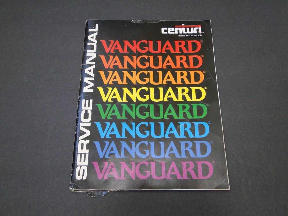 Vintage 1981 Vanguard Arcade Service Manual (Please Read Description)