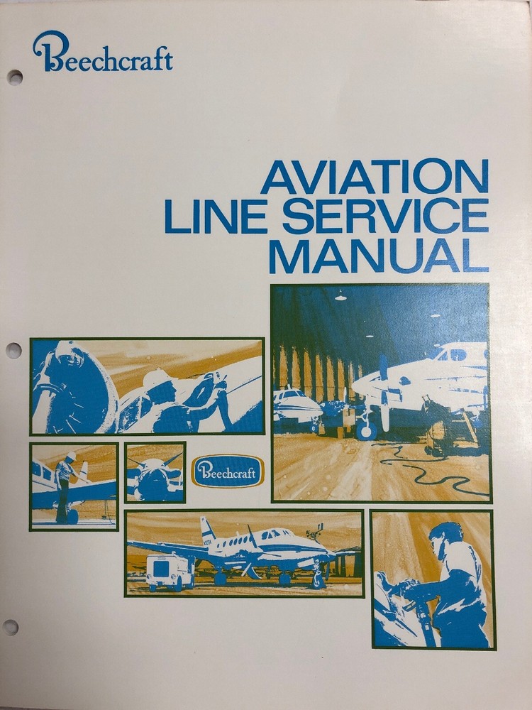 Beechcraft Aviation Line Service Manual 1977 Original