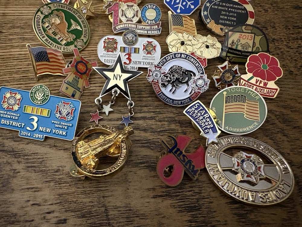 #193 - Multiple Lapel Vet Pins, One Magnet