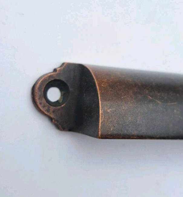 Antique Bin Pull Apothecary Drawer Pull Handle Old Vintage Cast Brass Hardware