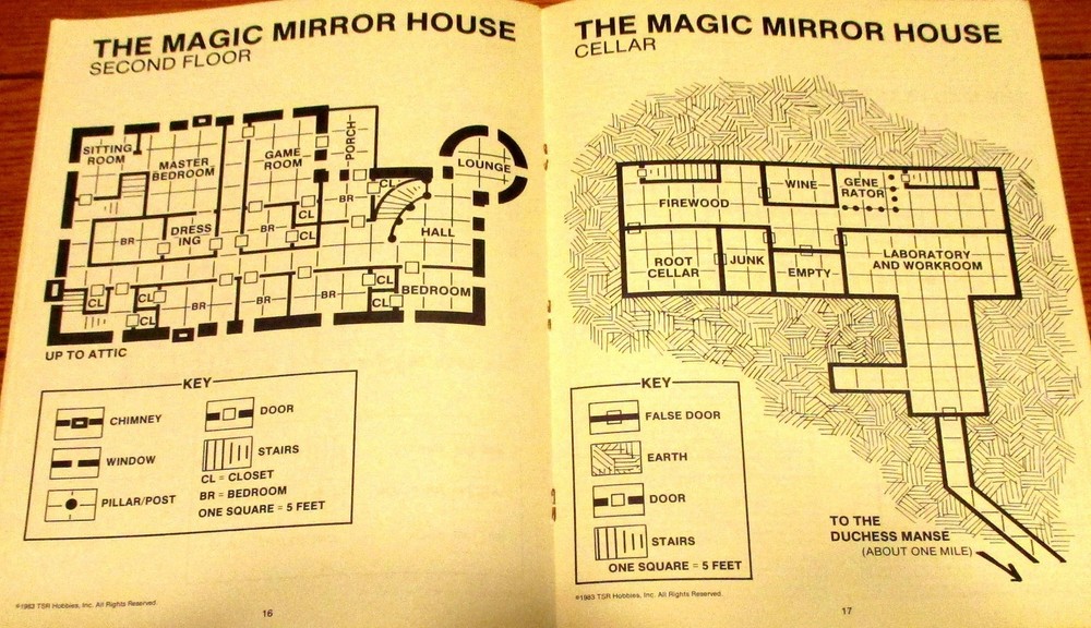 1983 TSR Advanced Module EX2 The Land Beyond the Magic Mirror Adanced D&D NICE!!
