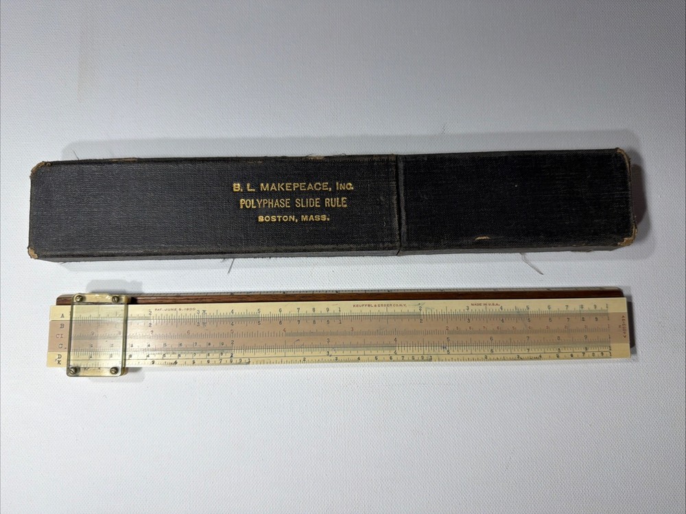 Vintage K&E Keuffel & Esser Co. Polyphase Sliderule