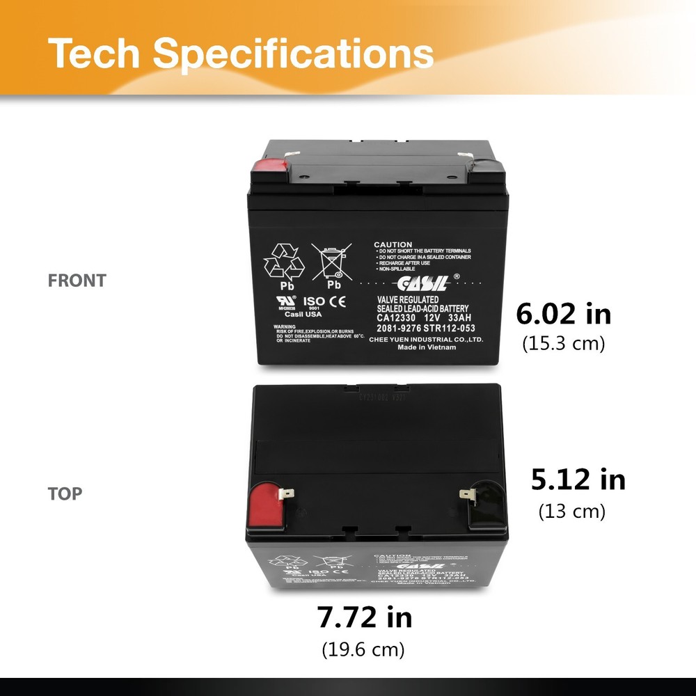 Casil 2081-9276 Simplex Fire Panel Battery