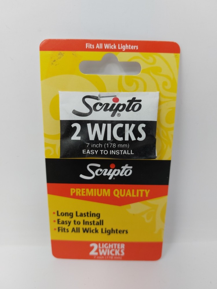 RONSON 2 Windproof Lighter Replacement Wicks 7 Inch Fits all Wick Lighters