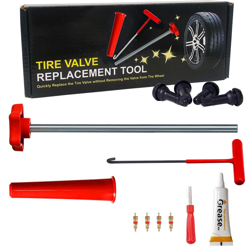 LOGOL Tire Valve Stem Quick Replacement Tool Kit（51025）, Stem...
