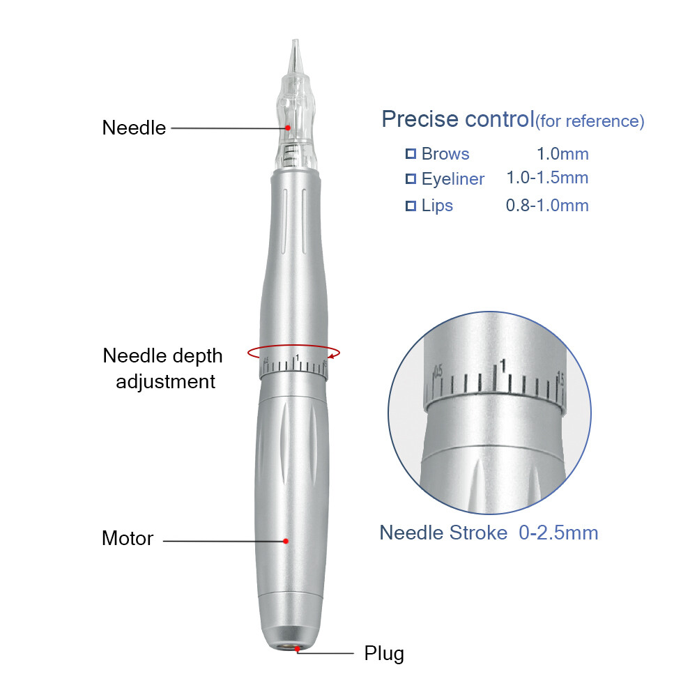 Biomaser Permanent Makeup Machine Powerful For Eyebrow Lip Black Microblading
