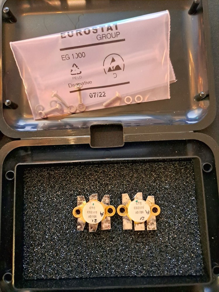 Matched pair CTC CD2370 Power transistors VHF