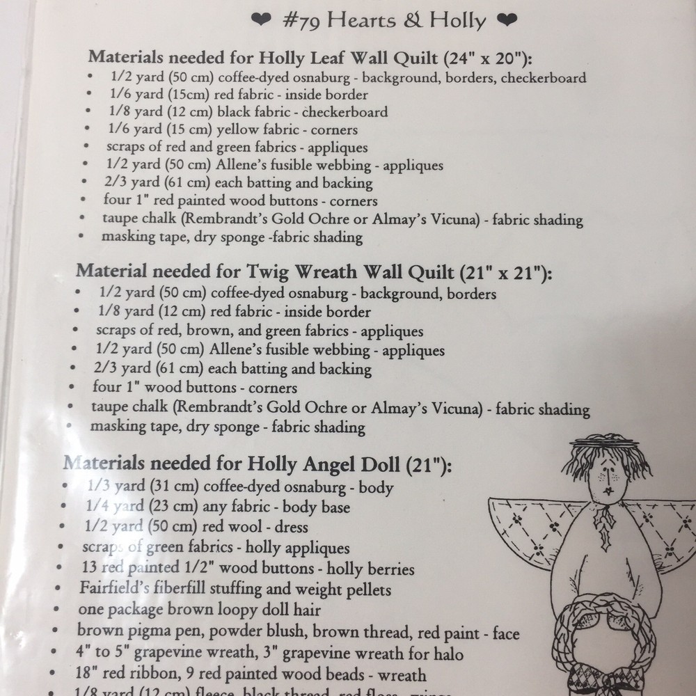 Hearts & Holly Quilt Pattern Vanilla House