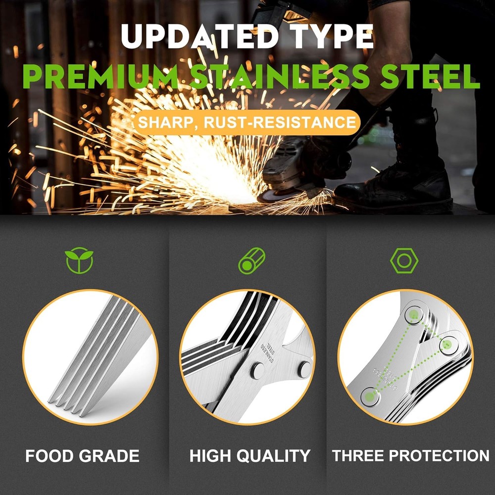 Fun Unique Kitchen Gadgets: Herb Scissors Set - Updated 2025 Cool Kitchen Tools