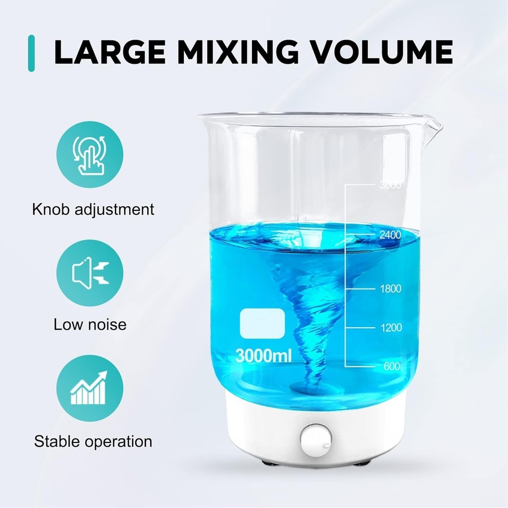 Multi-Functional Magnetic Stirrer with 3000ml Capacity - Ideal for Scientists